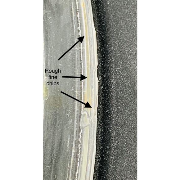 Pyrex Nesting Bowl 8 Clear Mixing 2.5L Size Ribbed #325 Made USA Large Imperfect - Picture 3 of 10